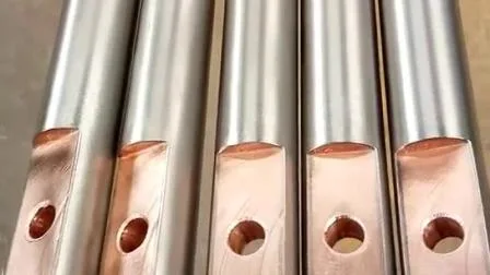 Electrodo de barra colgante de cobre revestido de acero precortado para tratamiento de superficies/varilla de cobre revestida de titanio para recuperación de metal